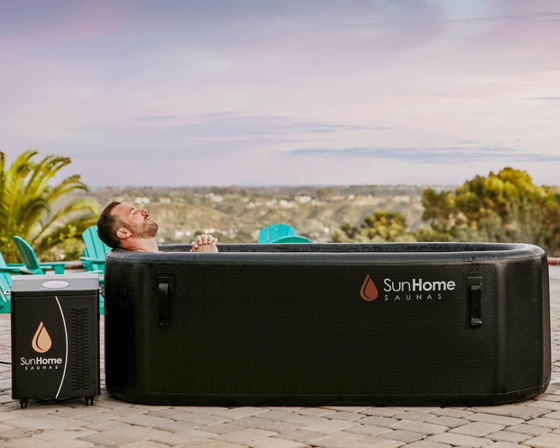 Sun Home Cold Plunge Horizontal portable tub